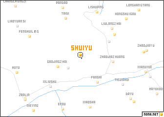 map of Shuiyu