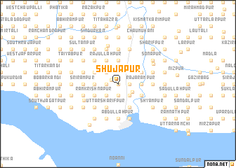 map of Shujāpur