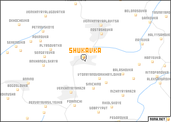 map of Shukavka