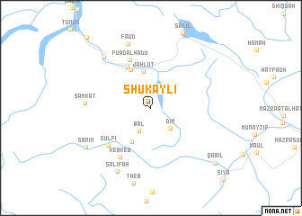 map of Shukaylī