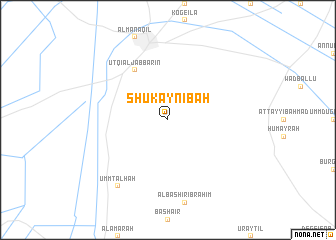 map of Shukaynibah