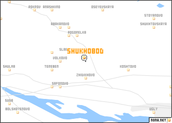 map of Shukhobod\