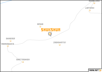 map of Shukshum