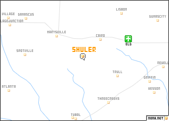 map of Shuler