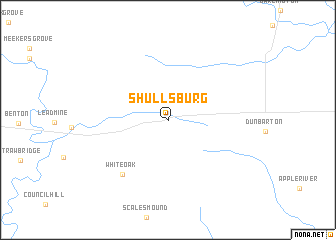 map of Shullsburg