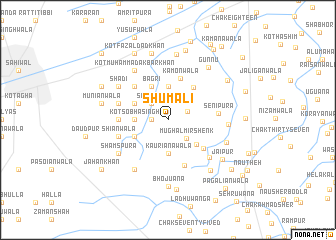 map of Shumāli