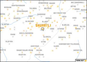 map of Shumaylī