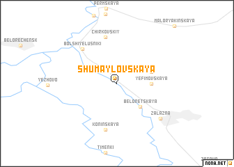 map of Shumaylovskaya