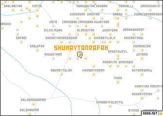 map of Shumaytān Rāfah