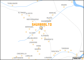 map of Shumba Alto