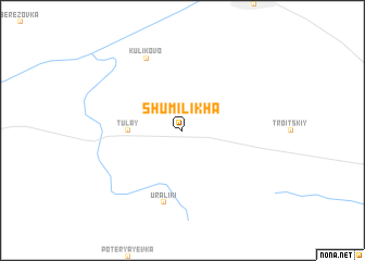 map of Shumilikha