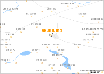 map of Shumilina