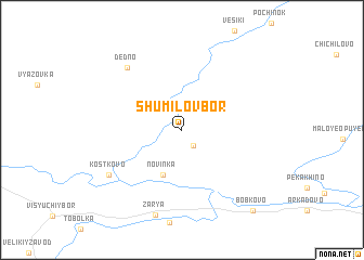 map of Shumilov Bor