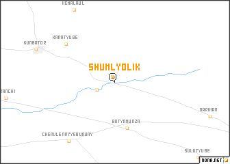 map of Shumly-Olik