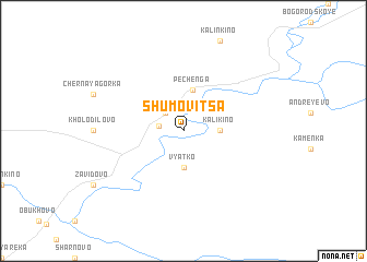 map of Shumovitsa