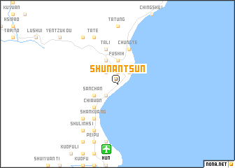 map of Shun-an-ts\