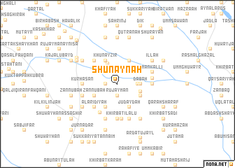 map of Shunaynah