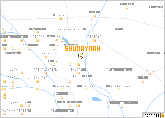 map of Shunaynah