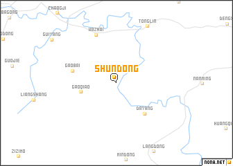 map of Shundong