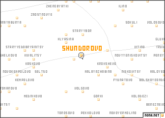 map of Shundorovo