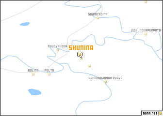 map of Shunina