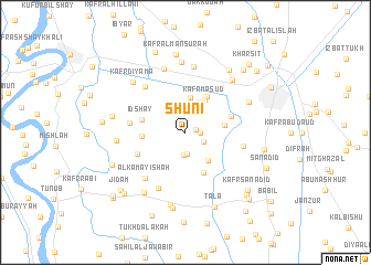 map of Shūnī