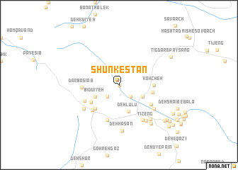 map of Shūnkestān