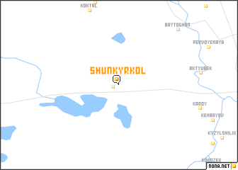 map of (( Shunkyrkolʼ ))