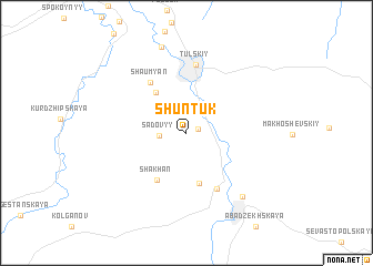 map of Shuntuk