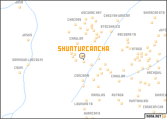 map of Shunturcancha