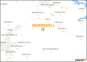 map of Shupings Mill