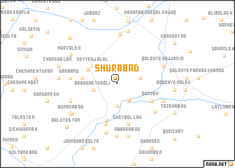 map of Shūrābād