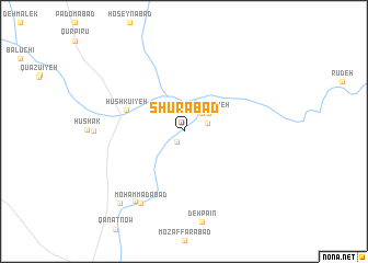 map of Shūrābād