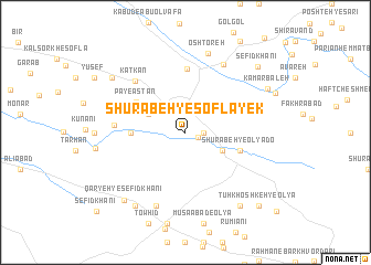 map of Shūrābeh-ye Soflá Yek