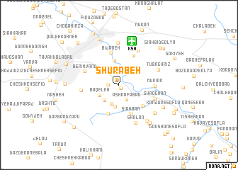 map of Shūrābeh