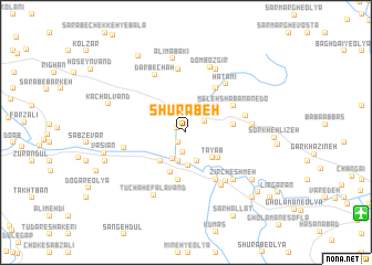 map of Shūrābeh