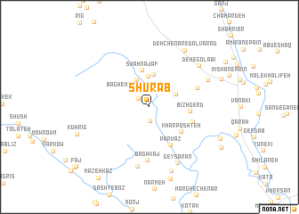 map of Shūr Āb