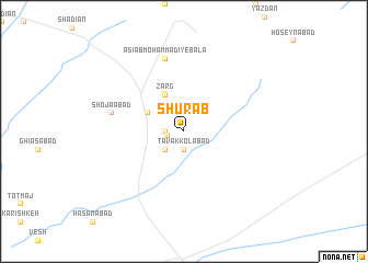 map of Shūr Āb