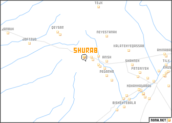 map of Shūr Āb