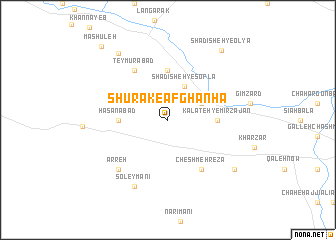 map of Shūrak-e Afghānhā