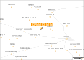 map of Shurash-Ener