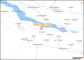 map of Shur-Bazar