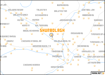 map of Shūr Bolāgh