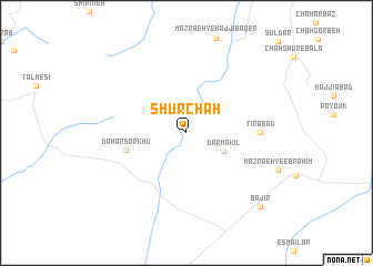 map of Shūr Chāh