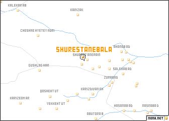 map of Shūrestān-e Bālā