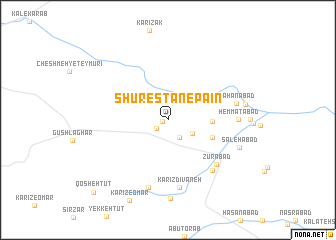 map of Shūrestān-e Pāʼīn