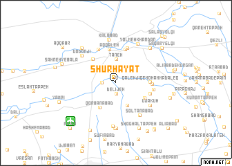 map of Shūr Ḩayāt