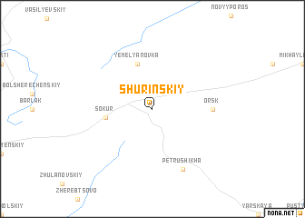 map of Shurinskiy