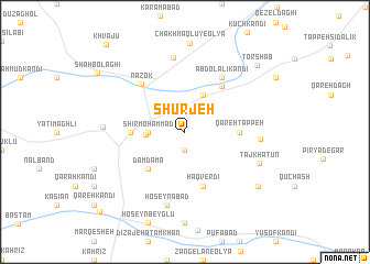 map of Shūrjeh