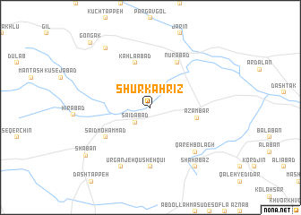 map of Shūr Kahrīz